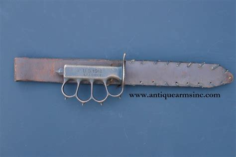 Antique Arms Inc Us Model 1918 Lfandc Trench Knife Idd Ww2 Issue