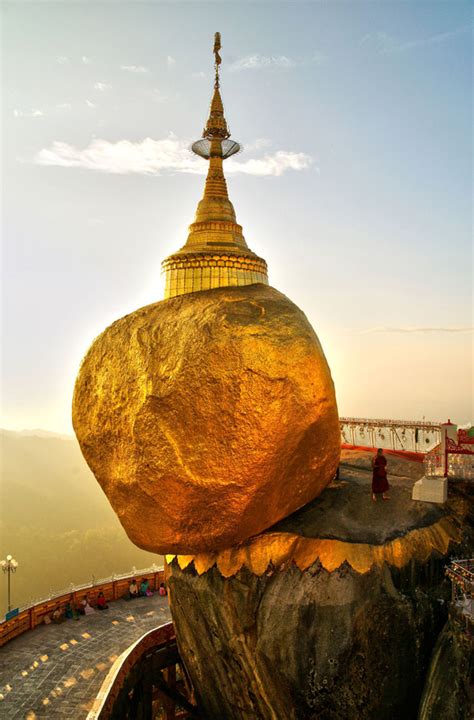 The Golden Rock Kyaik Tiyo Pagoda Myanmar Photo On Sunsurfer