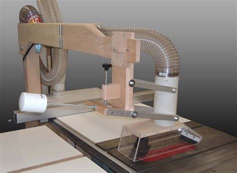 It includes independent sides and full 4 dust collection. tablesaw blade guard dust collection | Woodworking | Pinterest | Dust collection