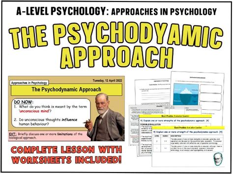 A Level Psychology Freuds Psychodynamic Approach Year 2 Approaches Teaching Resources