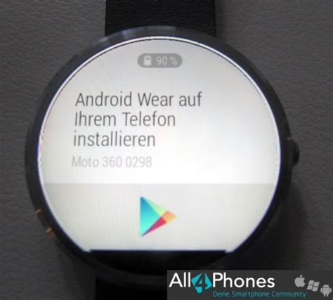 Android Wear Smartwatch Moto 360 Mit Smartphone Koppeln Anleitung