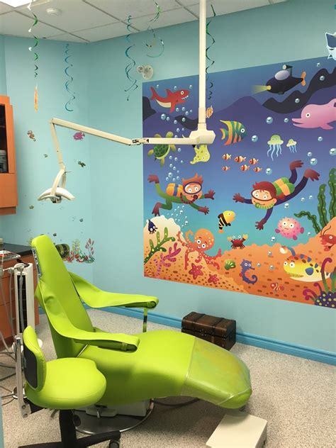 The Mural Gives This Dental Office A Fun A Kid Friendly Vibe