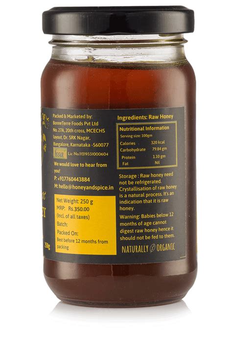 Central Indian Wild Honey Honey And Spice