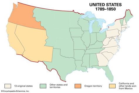 United States Map 1787