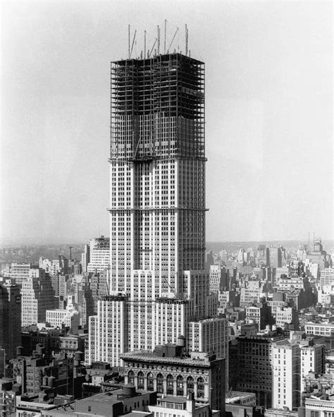 The Empire State Building Under Construction In 1930 Famous