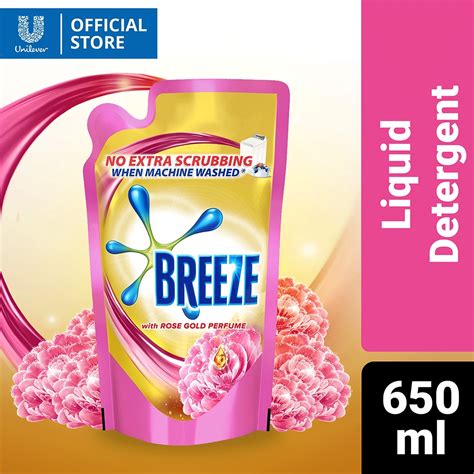 Breeze Laundry Liquid Detergent Power Machine With Rose Gold Perfume