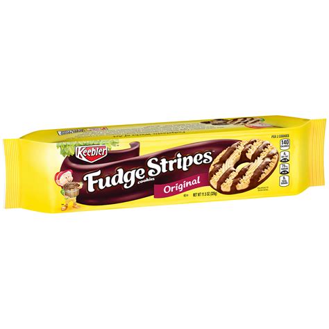 Keebler Fudge Stripes Cookies Original 115 Oz Tray La Comprita