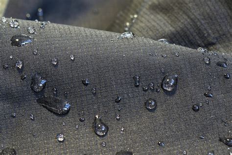 Droplets On Water Resistant Fabric