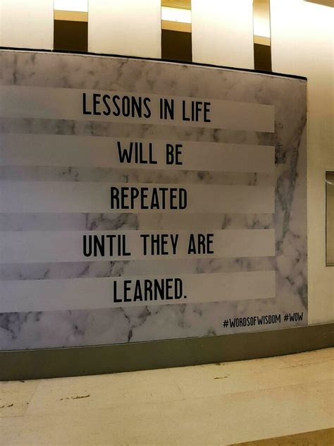Lessons In Life Will Be Repeated Until They Are Learned 24688879 Stock