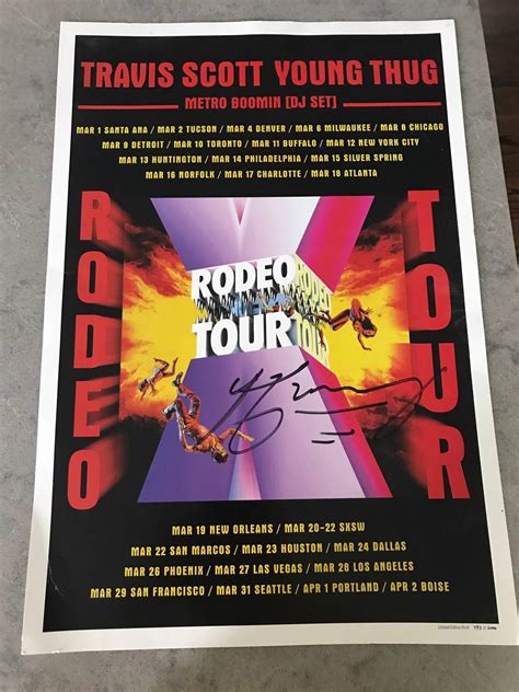 Travis Scott Rodeo Tour Poster Grailed