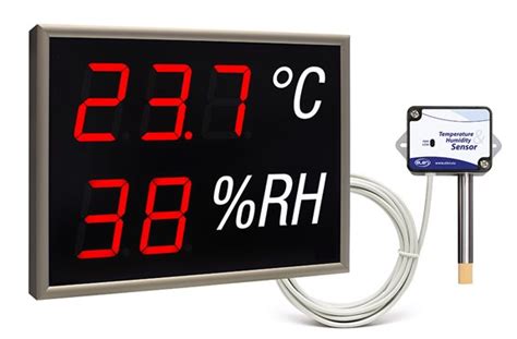 Air Temperature And Humidity Monitoring Led Display Nda 1003 2 Th R