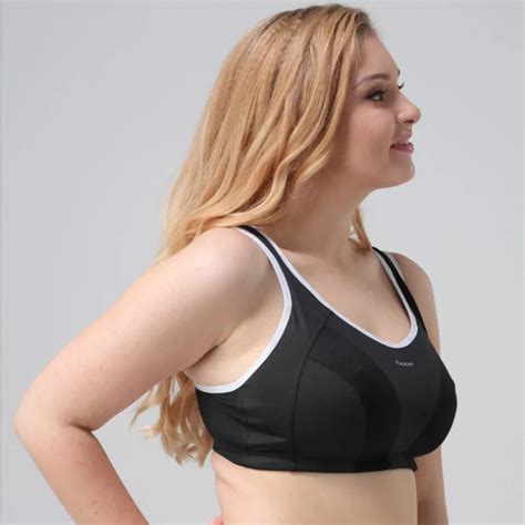 Sexy Workout Bra For Women Plus Size Adjusted Vest Bra Brassiere Wire Free B C D E F G Cup Push