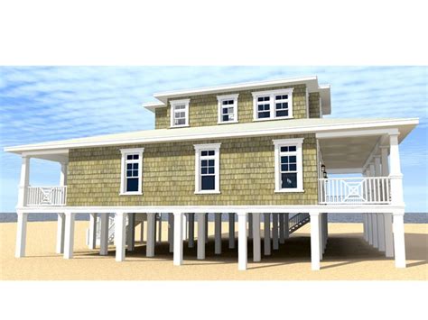 Beach House Plans Two Story Coastal Home Plan 052h 0095 At