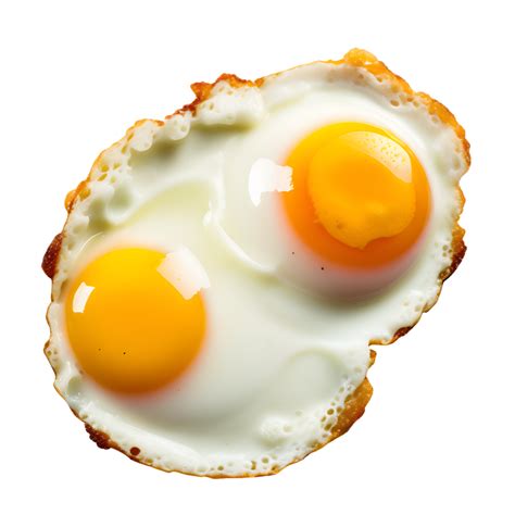 Ai Generated Two Fried Eggs Isolated On Transparent Background 35656306 Png