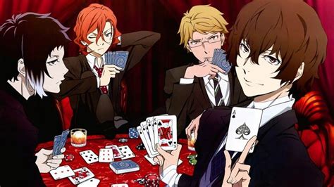 We have a massive amount of hd images that will make your. Bungo Stray Dogs Anime Characters Playing Cards Wallpaper ...