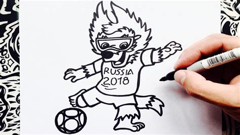 como dibujar a zabivaka how to draw zabivaka como desenhar o zabivaka youtube