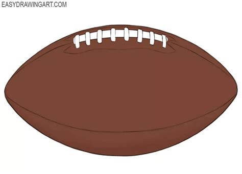 How To Draw A Football Easy Drawing Art