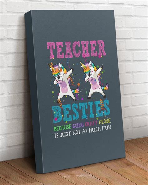 Teacher Gift Teacher Besties Unicorn in 2021 | School teacher gifts 