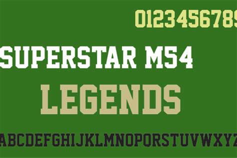 Superstar M54 Font Justme54s Fontspace