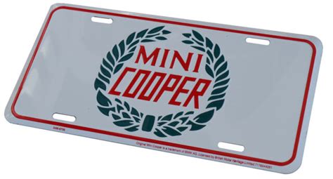 Mini Cooper Tag Embossed Metal License Plate 6 X 12 Ebay