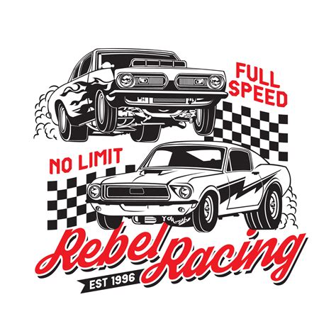 Drag Car Racing Vector Illustration Perfect For T Shirt Design And