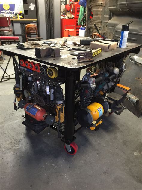 See more ideas about shop organization, shop storage, workshop storage. My welding table | Welding table, Welding bench, Welding cart