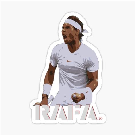 Rafael Rafa Nadal 20 Grand Slams Sticker For Sale By Tulsiben