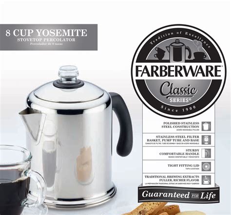 5 out of 5 stars (99) $ 45.00. Farberware Percolator Warranty Electric Coffee Pot Heating ...