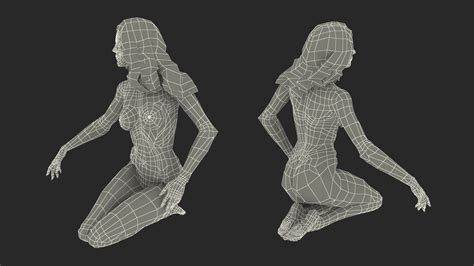 Nude Woman Rigged D Model Max Free D