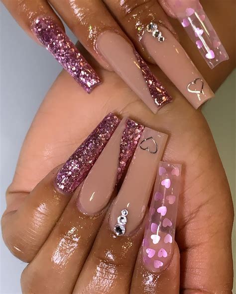 Acrylic Nails Coffin Pink Square Acrylic Nails Coffin Nails Dope