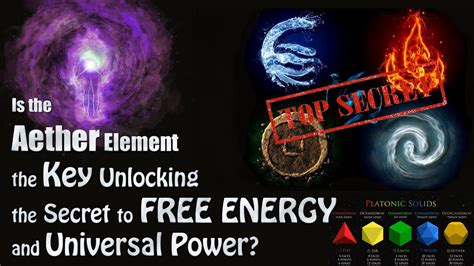 Aether Element Is The Key To Unlocking Free Energy Youtube