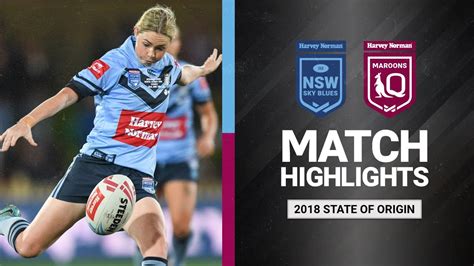 New South Wales V Queensland Match Highlights Womens State Of Origin 2018 Youtube