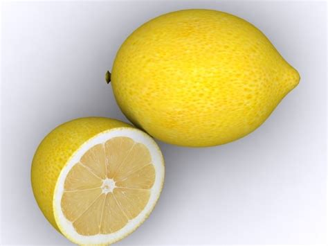 3d Lemon Fruit Model
