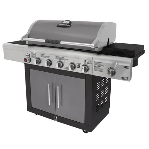 Upc 039953538124 Brinkmann Grills 6 Burner Dual Fuel Gas Grill Grey