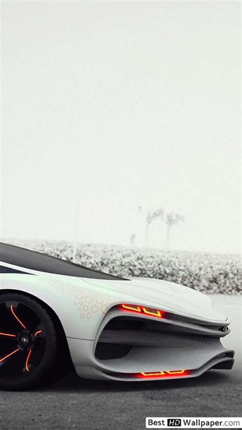 White Lada Raven Concept Car Hd Wallpaper Download