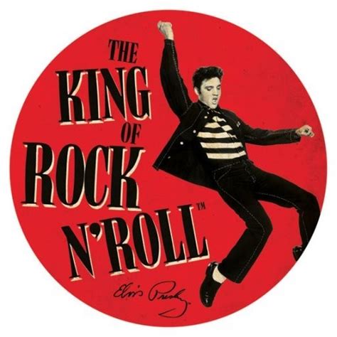 Vinyl Aufkleber Elvis Presley King Of Rock N Roll Bei Europosters