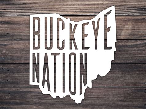 Osu Ohio State Decal Buckeye Nation Vinyl Decal Go Bucks Etsy