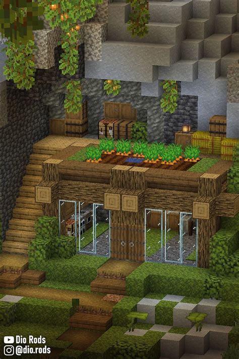 Minecraft Lush Cave Starter House Base Full Tutorial On My Youtube