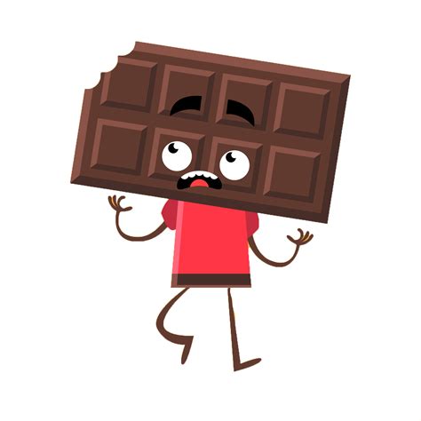 Cartoon Chocolate Bar Transparent And Png Clipart Free Chocolate
