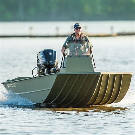 Outboard Jon Boat 1870 Retriever Fcc Crestliner Center Console