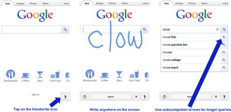 App to manage google cloud services from your mobile device. Handwriting Recognition in Google Mobile Search ...