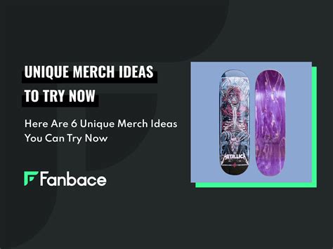 6 Unique Merch Ideas You Can Try Now Fanbace I Music Merch On Demand