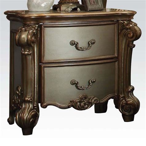 Maybe you would like to learn more about one of these? Bone Gold Patina Queen Bedroom Set 4Pcs Vendome 23000Q ...