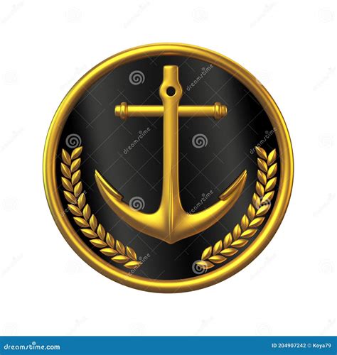 Navy Cap Badge Ship Officer Admiral Sailor Naval Captain Hat 3d