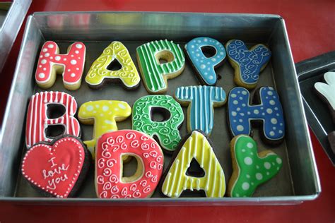 Mint Chocolate Chip O Happy Birthday Cookie Birthday Cookies Alphabet Cookies