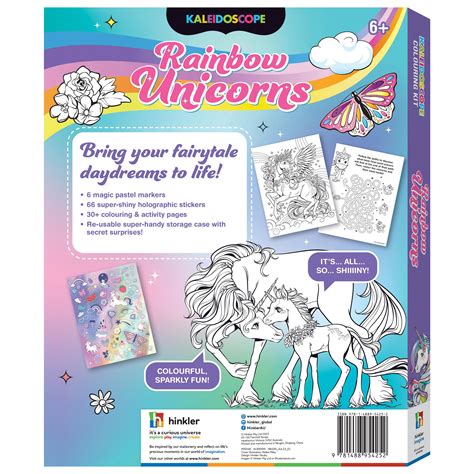 Kaleidoscope Colouring Kit Rainbow Unicorns Colouring Colouring
