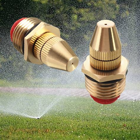 1/2 Inch Brass Adjustable Sprinkler Garden Lawn Atomizing Water Sprayer ...