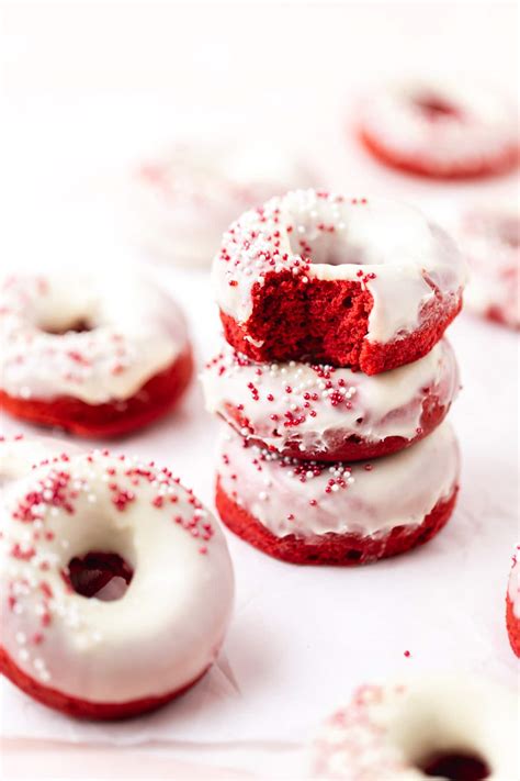 Red Velvet Baked Donuts Recipe ~ Barley And Sage