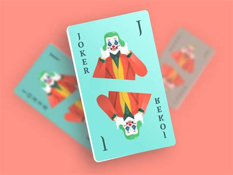 Utilising premium and sustainable paper and inks. JOKER Playing Card Illustration Mockup » CSS Author