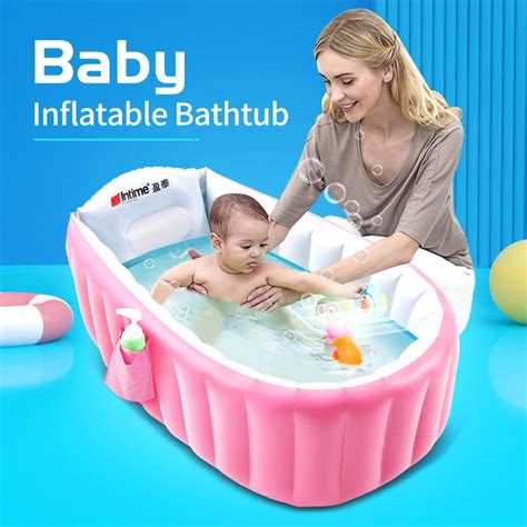 It's the perfect size for your little bean and usually much more comfortable on mom than bending over in a large tub to bathe baby. Inflatable Baby Tub Travel Bath Kids Bathtub Shower ...
